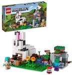 LEGO 21181 Minecraft Die Kaninchenranch, Bauernhof-Spielzeug f&uuml;r Jungen und M&auml;dchen