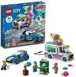 LEGO 60314 City Eiswagen-Verfolgungsjagd, Polizeiverfolgung Mit Eiskanone Und