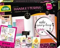 Lena 42335 - Handlettering Set Gro&szlig;, Malset mit illustriertem Ringbuch, 4 Buchstaben