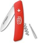 FELCO 501 Schweizer Taschenmesser (4 Funktionen inkl. Korkenzieher + Pinzette, L&auml;nge