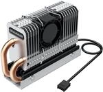 GRAUGEAR M.2 K&uuml;hler f&uuml;r M2 NVMe SSD 2280, 25mm PWM-L&uuml;fter mit Kupfer Heatpipe,