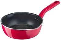 Tefal Chefclub by Tefal G8061704 Tiefe Pfanne, 22 cm, Himbeerrot,