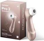 Satisfyer Pro 2 Vibrator Dildo | Druckwellenvibrator f&uuml;r die Frau & Paare | Geschenk
