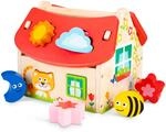 New Classic Toys - 10563 - Sortierbox - Haus | Holz-Sortierspielzeug, Formen
