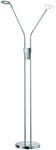 Fischer & Honsel Stehleuchte Dent, 2x LED 6 Watt, Matt, Nickelfarben, 3 Stufen CCT,