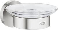 Grohe Essentials Seifenschale mit Halter, supersteel, 1 St&uuml;ck, 40444DC1