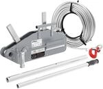 Wiltec Seilzug bis 1600 kg Seilwinde mit 20 m Seil, Handseilwinde mit &Oslash; 11 mm