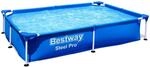 Bestway&reg; Steel Pro&trade; Aufstellpool ohne Pumpe 221 x 150 x 43 cm, blau, eckig