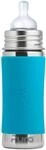 Pura Edelstahl-Flasche f&uuml;r S&auml;uglinge, 325 ml, Aqua Sleeve