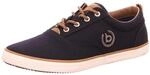 bugatti Canvas Sneaker aus Baumwolle, Low-Top-Leinenschuh mit robuster Gummisohle,