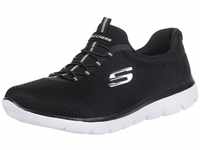 Skechers Herren Summits Sneaker, Black White, 38 EU