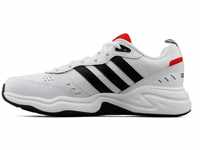 adidas Herren Strutter Sneakers, Ftwr White/Core Black/Active Red, 41 1/3 EU