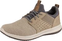 Skechers Herren Delson Camben Sneaker, Taupe Mesh W Synthetic, 43 EU