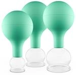 Pulox Schr&ouml;pfgl&auml;ser Set aus Echtglas mit Saugball - 3x Medizinisches Schr&ouml;pfglas