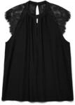 VERO MODA Damen Vmmilla Sl Lace Tee Ga Noos Top, Schwarz, XL EU