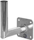 A.S.Sat Wandhalter Aluminium Edelstahloptik 25 cm T&Uuml;V gepr&uuml;ft