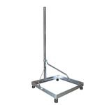 Premium X Balkonst&auml;nder 50x50cm Stahl 1m Mast Flachdachst&auml;nder Flachdachalterung