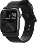 NOMAD Strap Modern Leather Black Connector Black| Echtlederarmband f&uuml;r Apple...