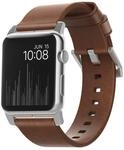 Nomad Strap Modern Leather Connector sil
