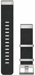 Garmin QuickFit 22 Uhrenarmband Jacquard Webart Nylonband schwarz