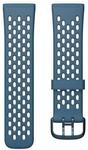 Fitbit Versa 3/Sense Sport Band Accesory, Sapphire/Fog Grey, Small, Saphir/Nebelgrau
