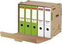 Esselte Eco Archiv-Container, Aufbewahrungsbox f&uuml;r 5 A4 Ordner, Lagerbox mit Deckel,