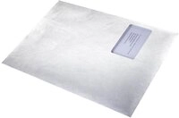 Tyvek 00011796 Versandtasche C4 (229x324 mm), wei&szlig;, mit Fenster, haftklebend, 100