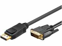 goobay 51961 DisplayPort/DVI-D Adapterkabel, 2m schwarz