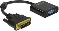 DELOCK 65658 Adapterkabel DVI 24+1 Stecker > VGA Buchse schwarz