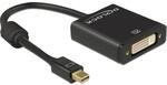 Delock Adapter mini Displayport 1.2 Stecker > DVI Buchse 4K Aktiv schwarz
