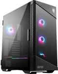 MSI MPG Velox 100R Mid-Tower PC-Geh&auml;use, geeignet f&uuml;r E-ATX Mainboards, Front aus