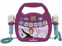 Lexibook Disney Die Eiskönigin - Tragbarer digitaler Karaoke-Player für Kinder -