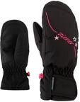 Ziener M&auml;dchen LULANA AS MITTEN GIRLS glove junior Ski-handschuhe, black, 6 (L)