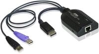 ATEN DisplayPort USB Virtual Media KVM Adapter Cable Smart Card Reader