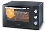 Severin XXL Back-Ofen mit Umluft, Pizzastein und Drehspie&szlig;, 60 L, 2200 W