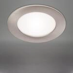 LED Einbauleuchte, &Oslash; 12 cm, 7 W, Matt-Nickel