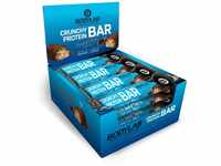 Bodylab24 Crunchy Protein Bar Chocolate & Nuts 12 x 64g Vorratsbox, knuspriger