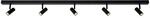 Nordlux Omari 5-Spot Deckenleuchte in Schwarz &ndash; Modernes LED-5-Spot-System mit