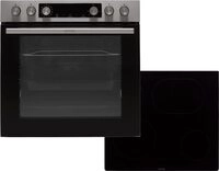 Gorenje Einbauherd-Set Heißluft Inox Set 4 mit Glaskeramik-Kochfeld / 77 Liter / Gorenje Einbauherd-Set Heißluft Inox Set 4 mit Glaskeramik-Kochfeld / 77 Liter /
