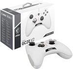 MSI Force GC20 V2 White Kabelgebundener PC Gamepad Controller - austauschbare D-Pad