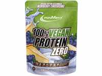 IronMaxx 100% Vegan Protein Zero - Blueberry Cheesecake 500g | zuckerfreies und