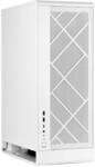 SilverStone Technology ALTA G1M, Wei&szlig;, Micro-ATX-Tower mit Design mit Kamineffekt,
