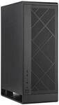 SilverStone Technology ALTA G1M, Schwarz, Micro-ATX-Tower mit Design mit Kamineffekt,
