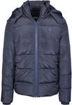 Urban Classics Herren Hooded Puffer Jacket Jacke, Navy, S