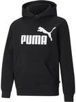 PUMA Jungen Big Logo Hoodie Fl B Pullover, Puma Black, 116 EU