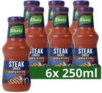 Knorr Steak Sauce scharfe Grillsauce mit w&uuml;rzigem Geschmack 6x 250 ml