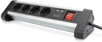 DIGITUS DA-70614 &ndash; Steckdosenleiste mit USB &ndash; 1 St&uuml;ck &ndash; 2x USB Port (USB-A)