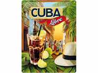 Nostalgic-Art Retro Blechschild, 30 x 40 cm, Cuba Libre – Geschenk-Idee als Bar
