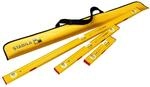 STABILA 19716 PRO SET 80 ASM, 4-teiliges Magnet-Wasserwaagen-Set, verst&auml;rktes