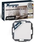Kopp ATHENIS Universalschalter in Rein-Wei&szlig; - Lichtschalter-Unterputz mit 10AX